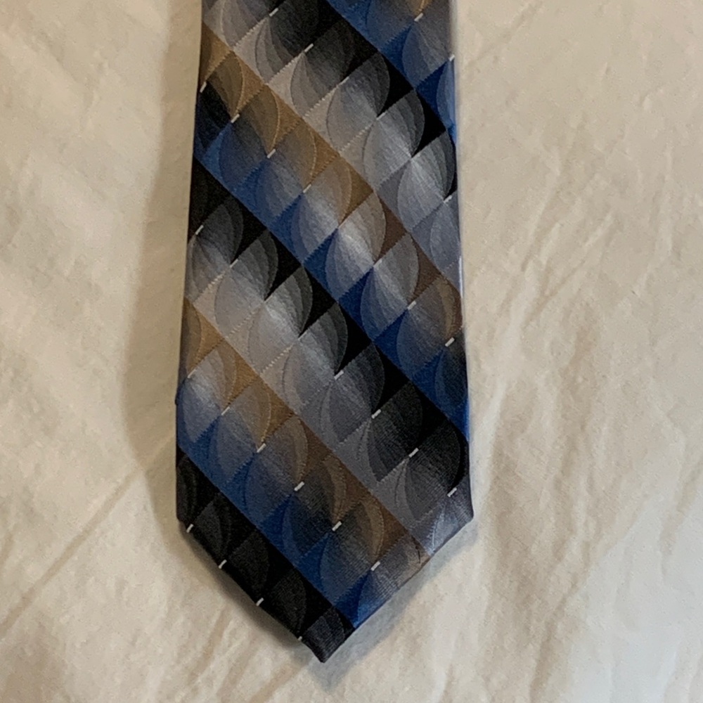 Elegant Blue and Gray Men's Tie